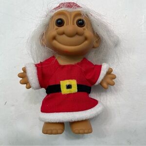 Vintage Russ 4" Christmas Troll Doll